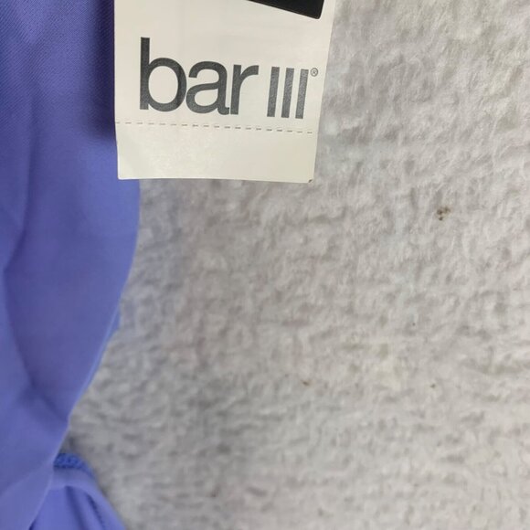 Bar III Women's Cowl Neck‎ Cutout Purple Halter Strap One-Piece Swimsuit Size M - Picture 7 of 11